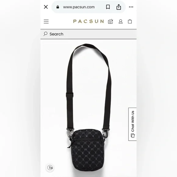 Playboy By Pacsun Black Monogram Crossbody Bag - Picture 8 of 8